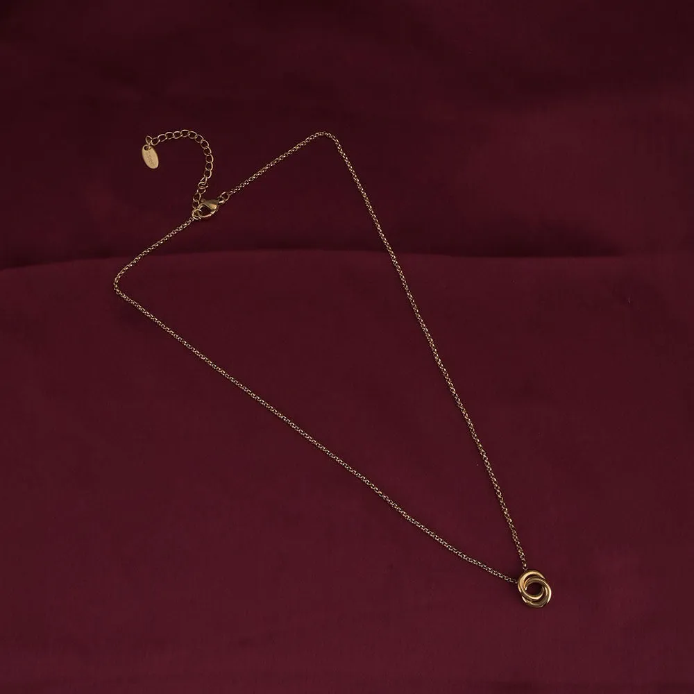 InterLock Gold Chain Necklace