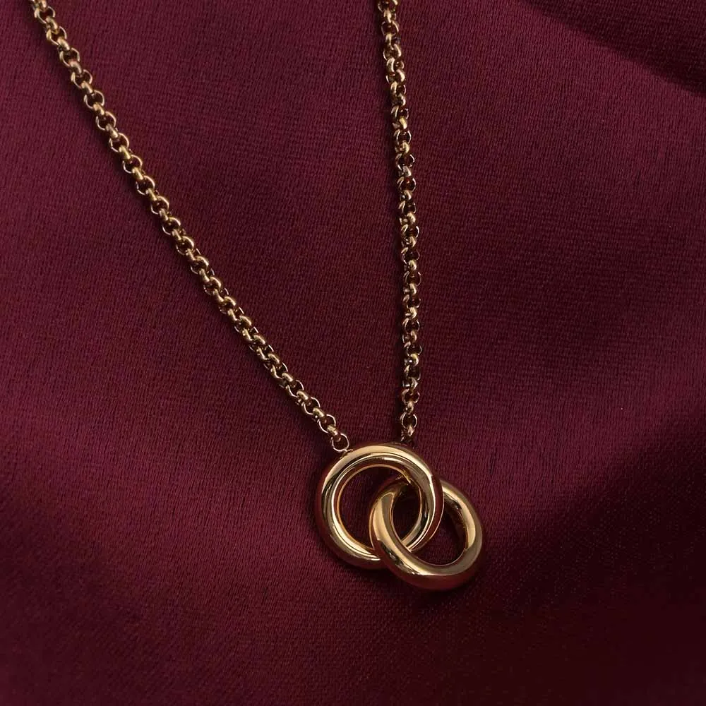 InterLock Gold Chain Necklace