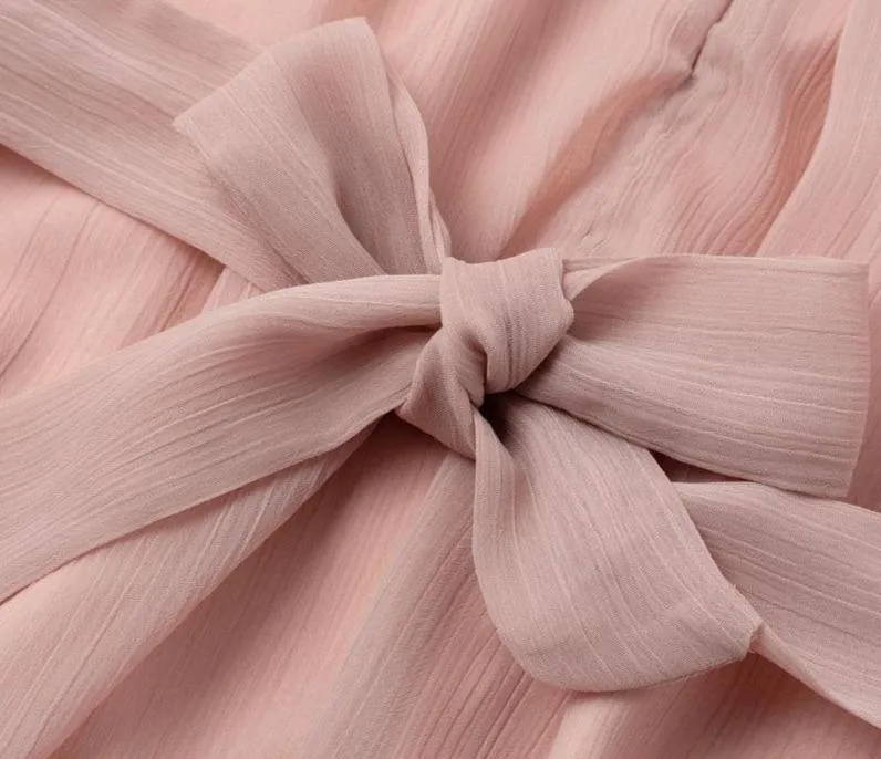 JuliaFashion - 2024 Vintage Ruffle Sexy Sleeveless Dress