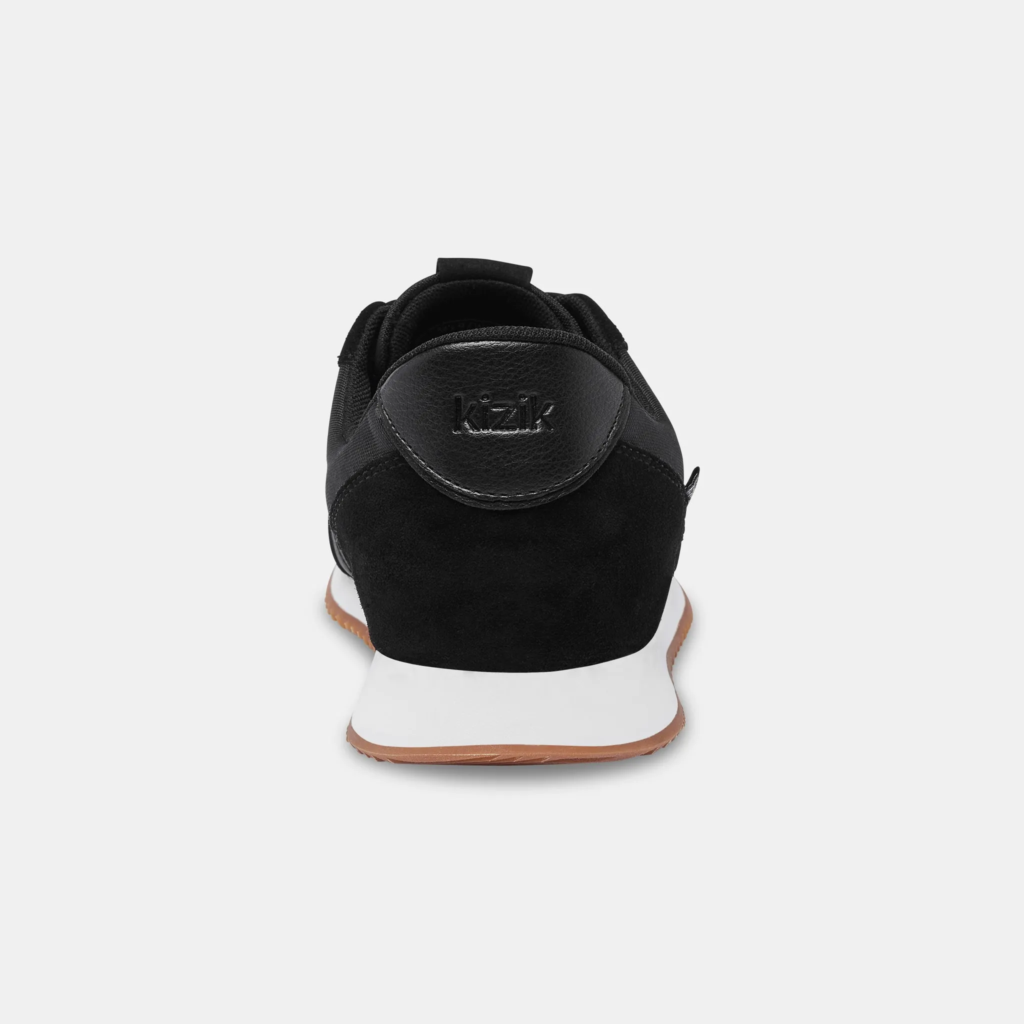 Kizik Milan Black White Hands Free Slip on Sneaker