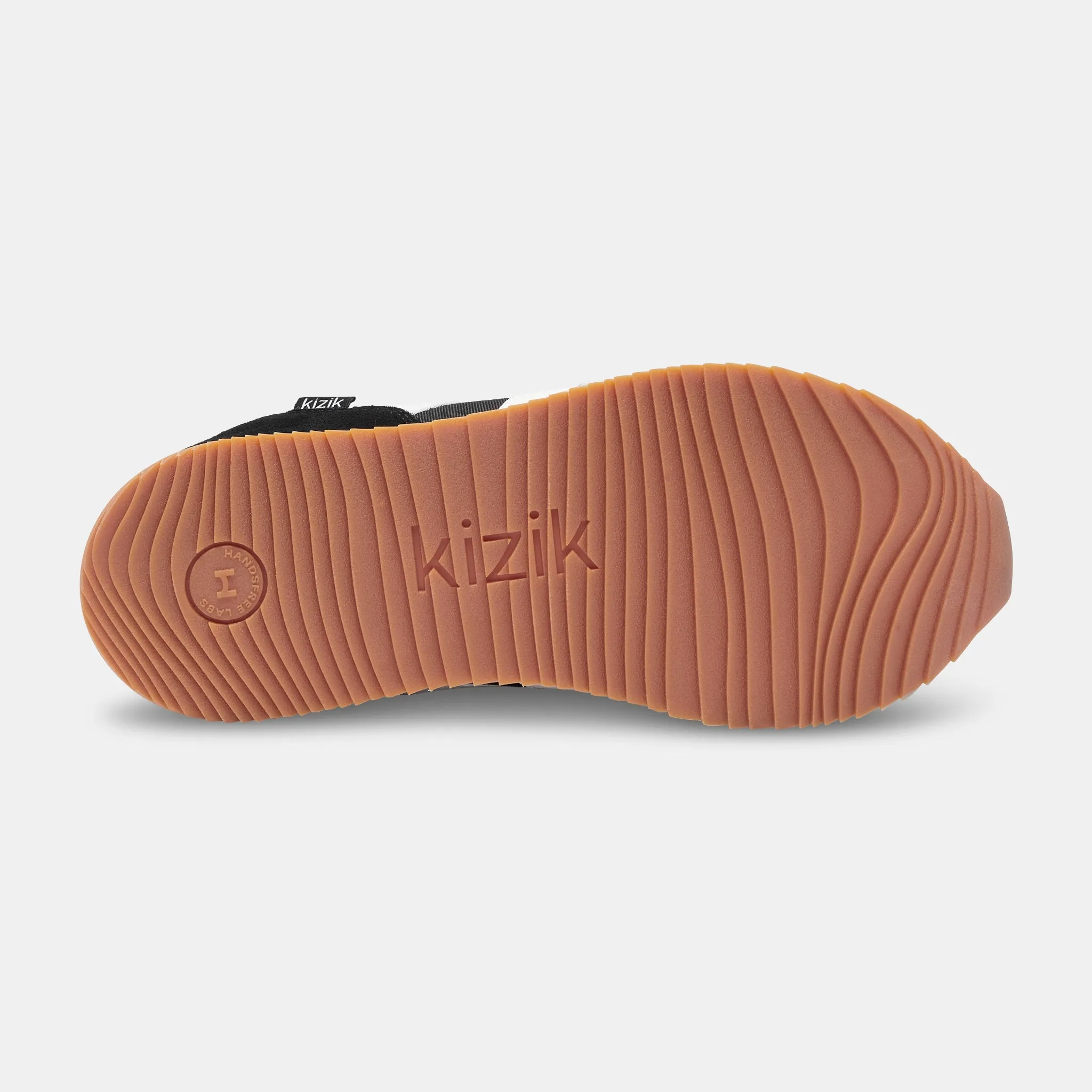 Kizik Milan Black White Hands Free Slip on Sneaker