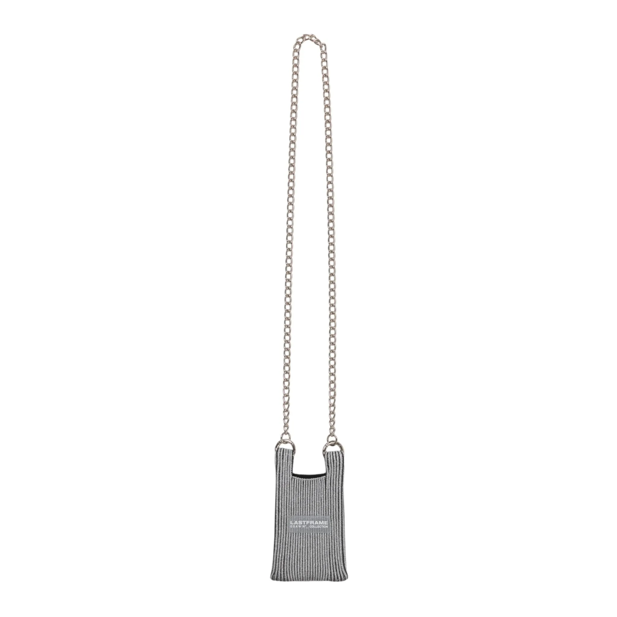 KYOTO METALLIC MARKET BAG MICRO / SILVER x BLACK