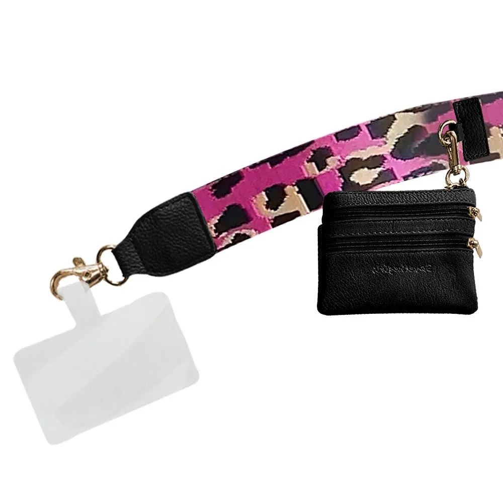 Leopard Collection Clip & Go Strap with Pouch