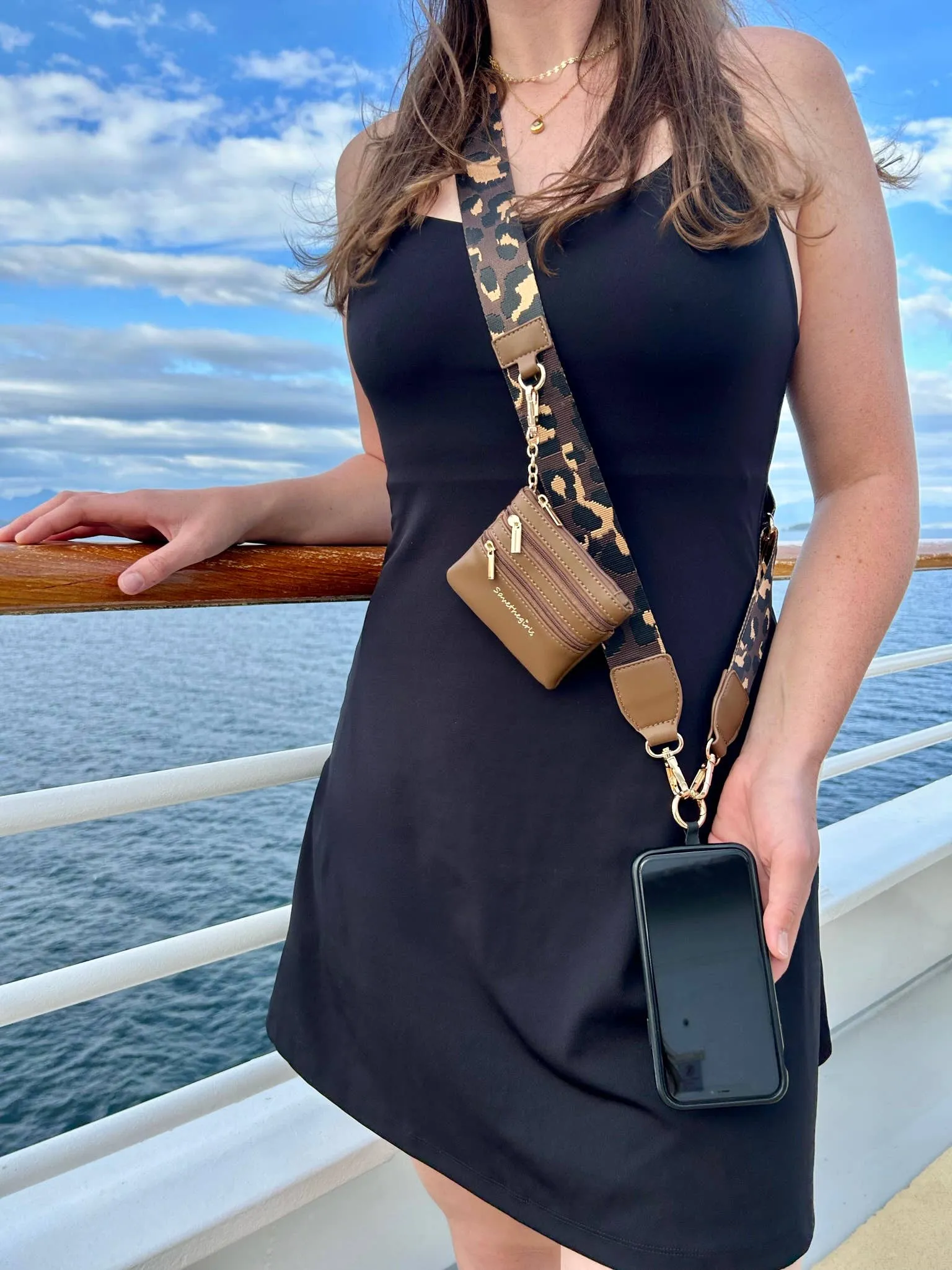 Leopard Collection Clip & Go Strap with Pouch
