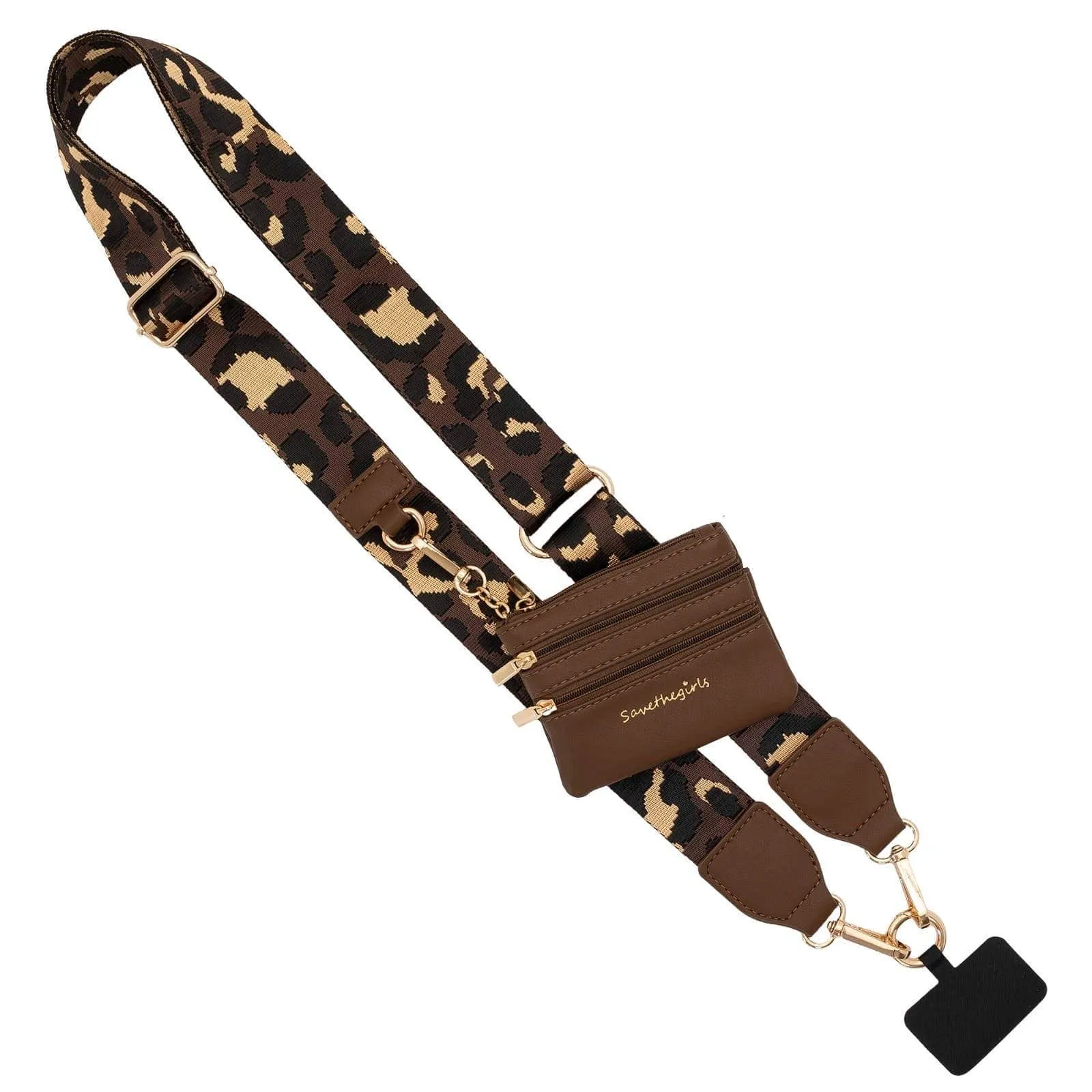 Leopard Collection Clip & Go Strap with Pouch