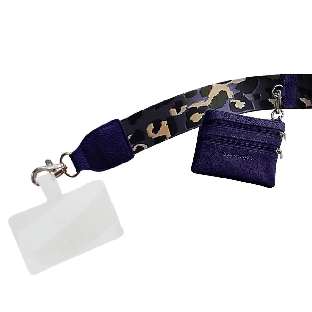 Leopard Collection Clip & Go Strap with Pouch