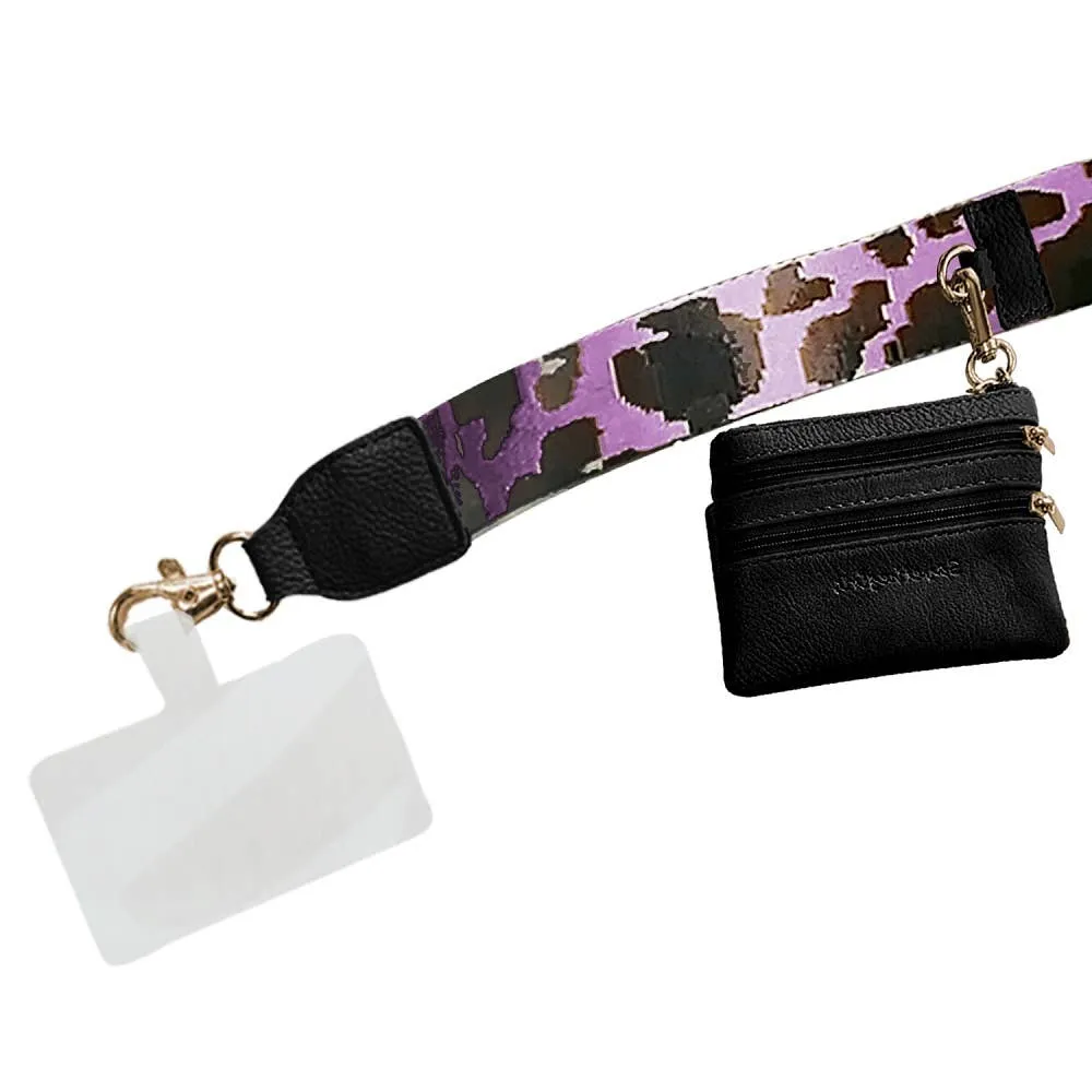 Leopard Collection Clip & Go Strap with Pouch