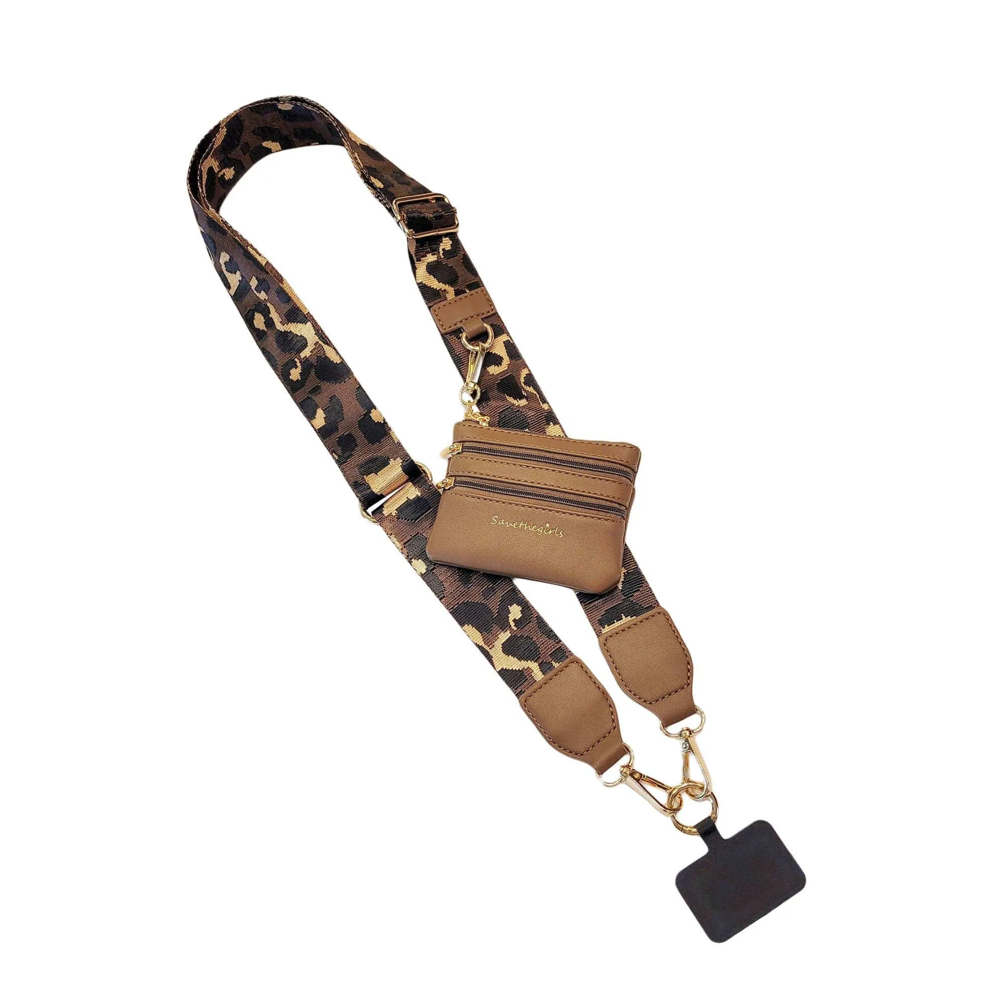 Leopard Collection Clip & Go Strap with Pouch