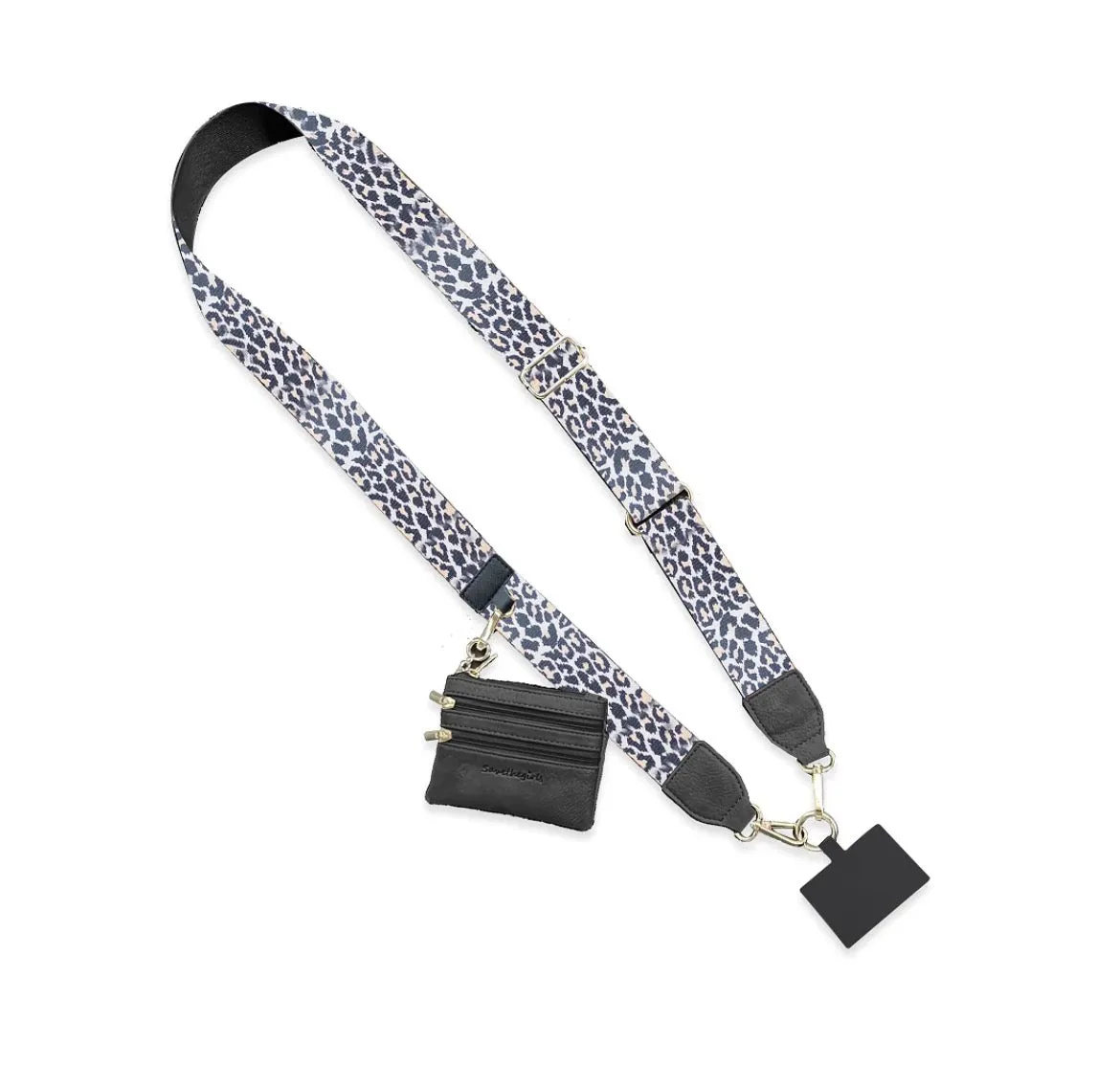 Leopard Collection Clip & Go Strap with Pouch