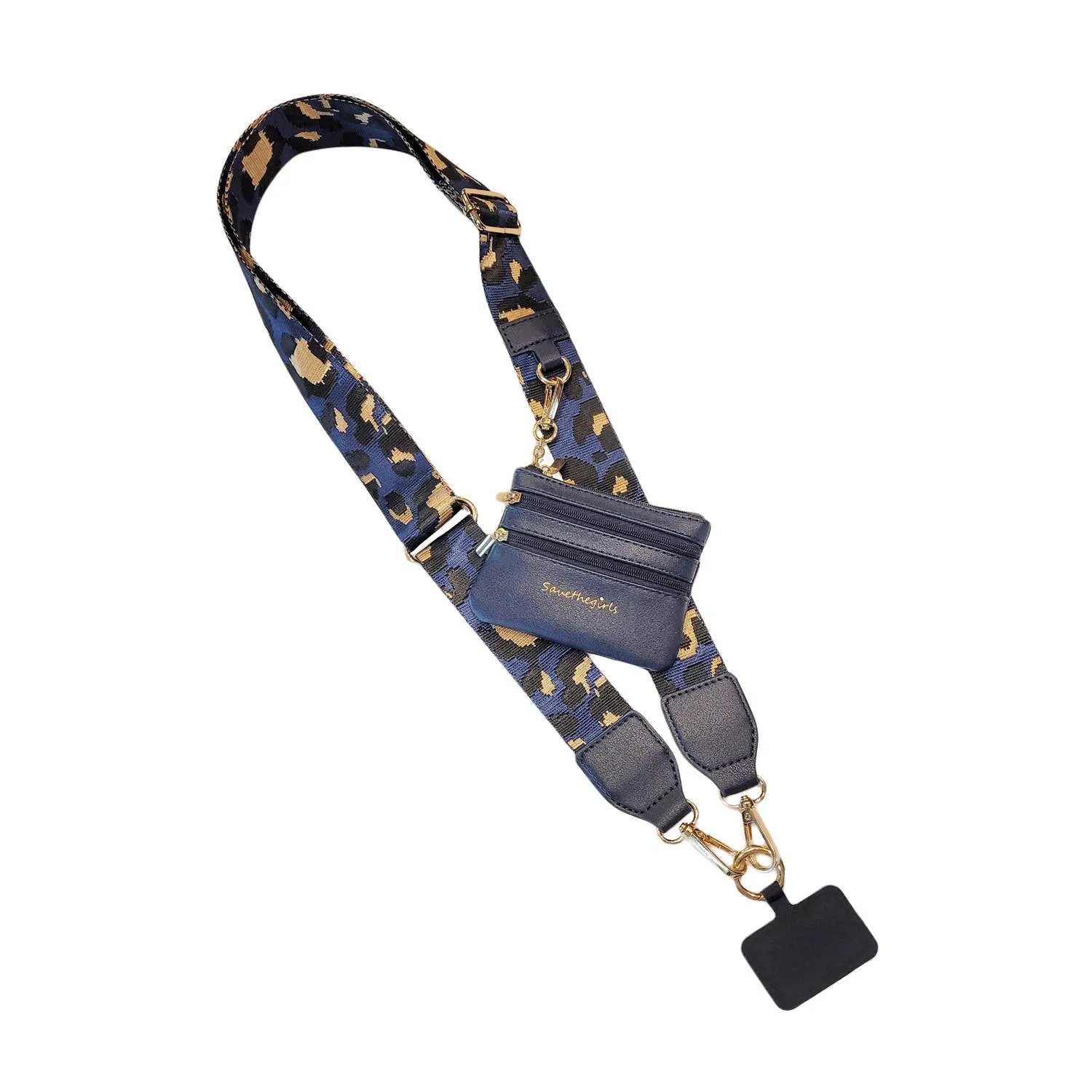 Leopard Collection Clip & Go Strap with Pouch
