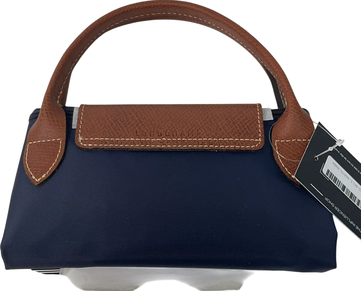 Longchamp Blue Le Pliage Original Pouch Bag
