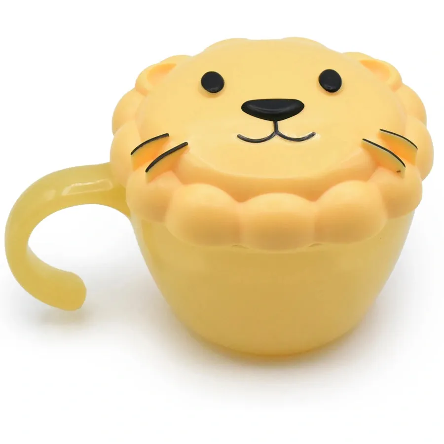 Melii Snack Container with Finger Trap - Yellow Lion