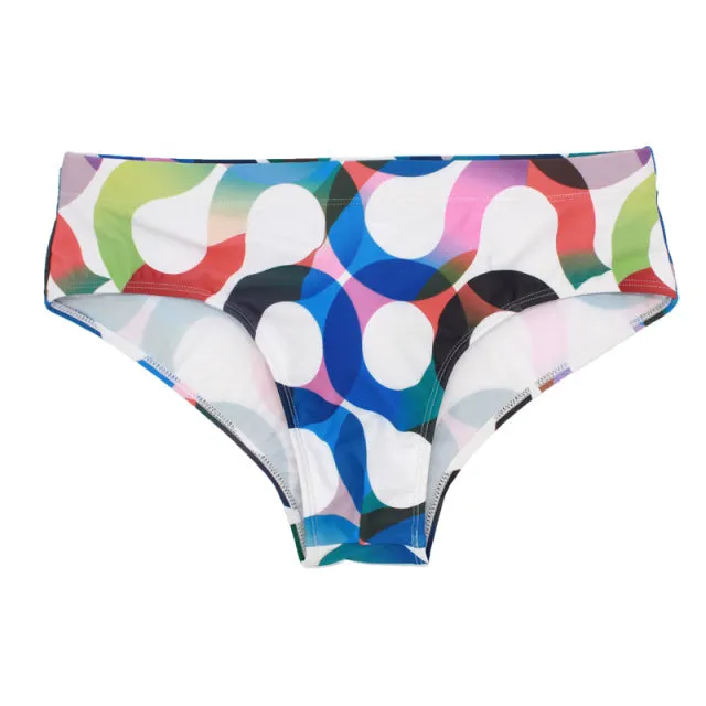 Men's Swimwear Low Swimwear Boxers Men's Swim Brief Solid Swim Brief Beachwear Trunks Swimsuit