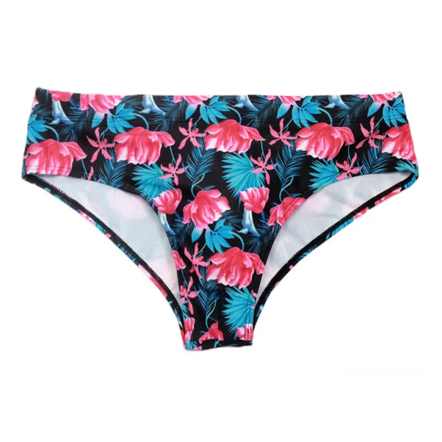 Men's Swimwear Low Swimwear Boxers Men's Swim Brief Solid Swim Brief Beachwear Trunks Swimsuit
