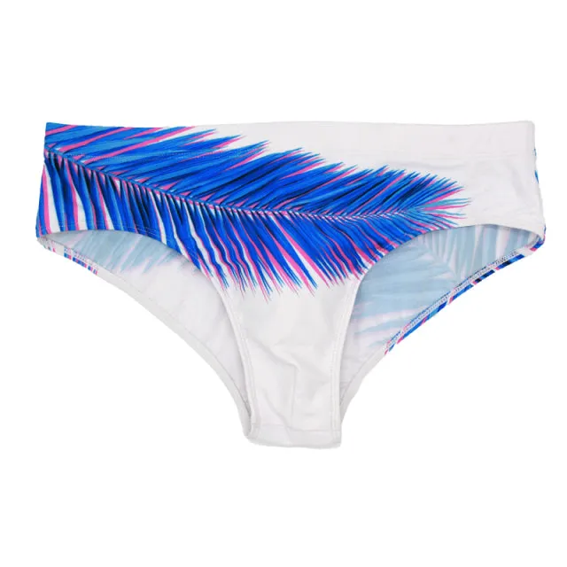 Men's Swimwear Low Swimwear Boxers Men's Swim Brief Solid Swim Brief Beachwear Trunks Swimsuit