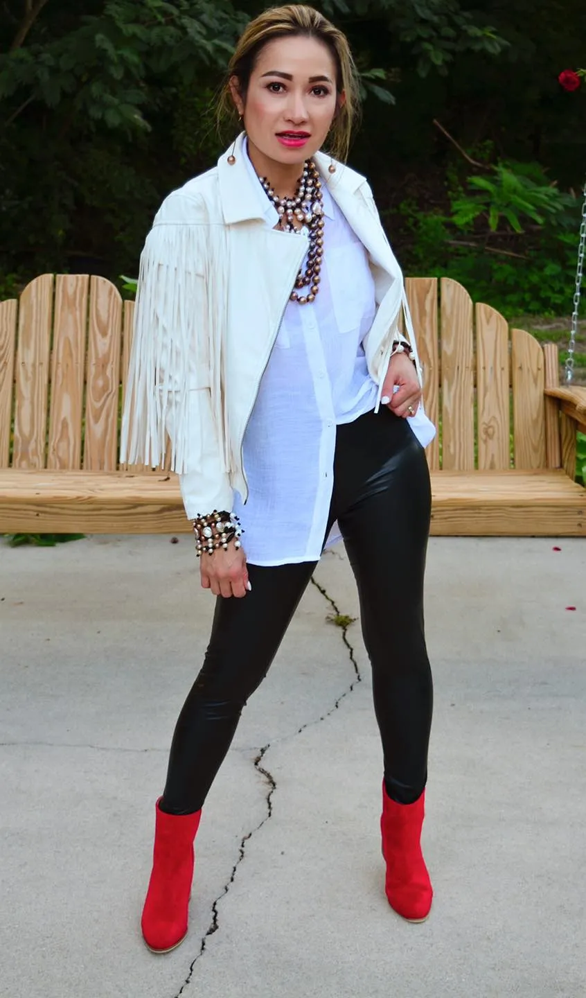 Missing You Motto Fringe Jacket