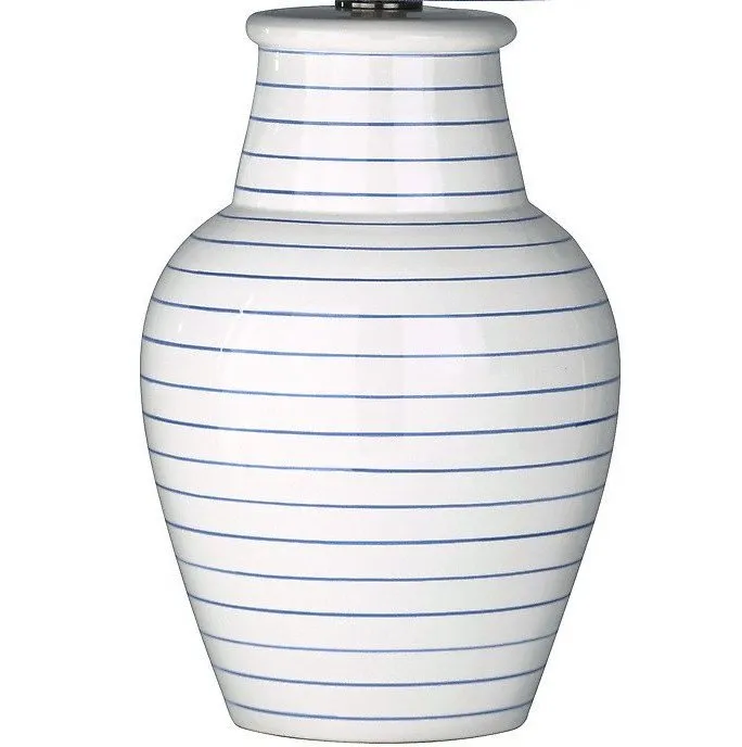 Modern Pinstripes Coastal Table Lamp