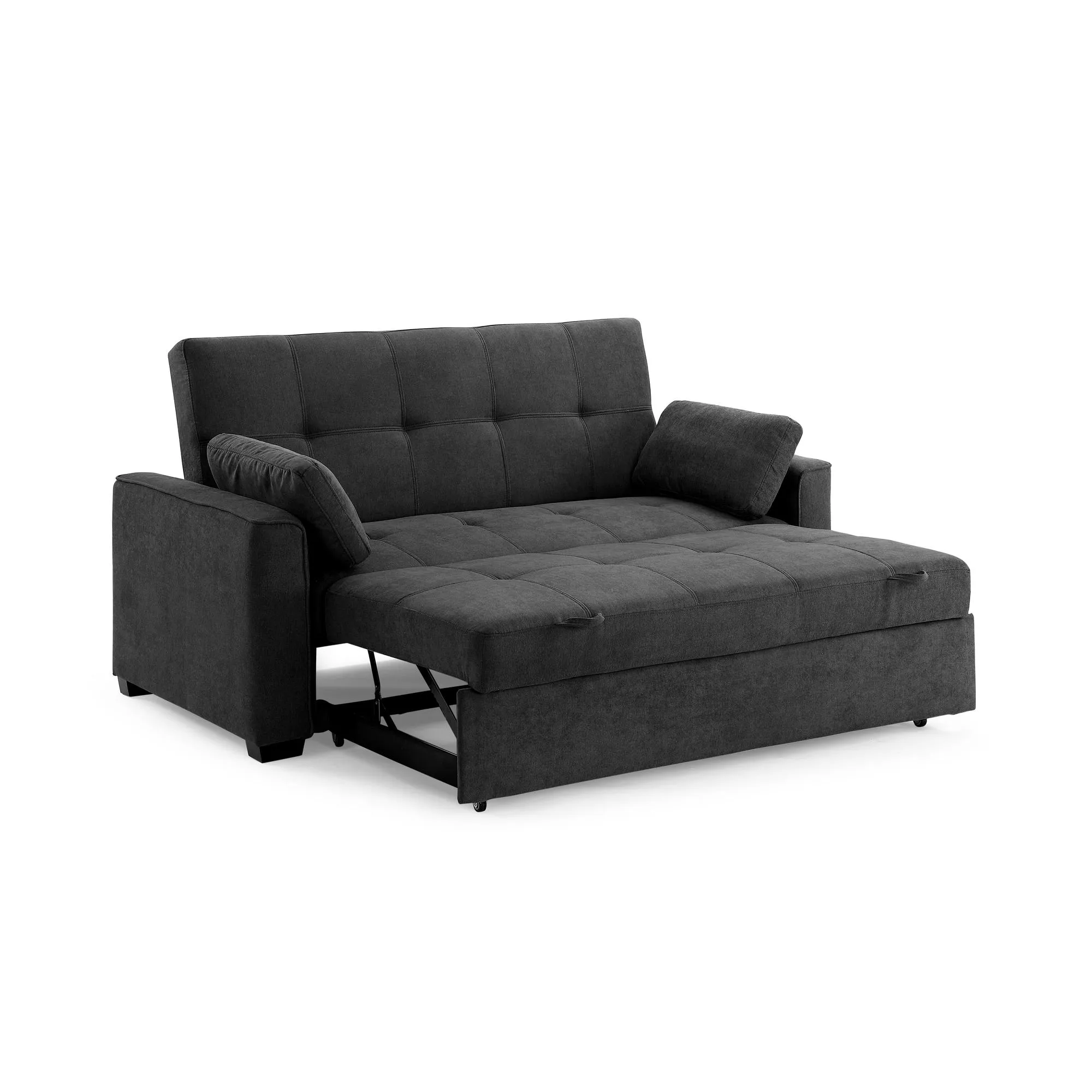 Nantucket Loveseat Sleeper in Charcoal