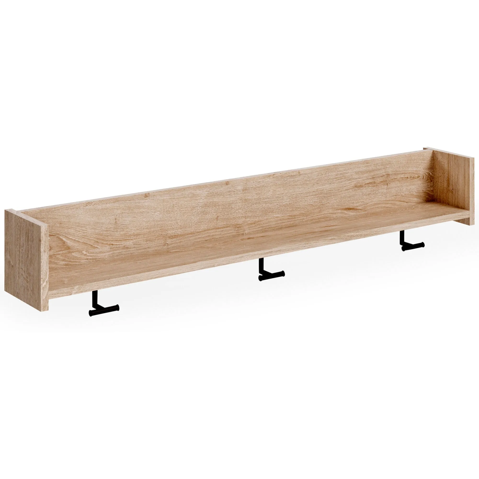 Oliah Shelf Wall Mounted Coat Rack