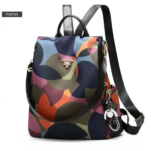 Oxford Printing Design Anti Theft Backpack