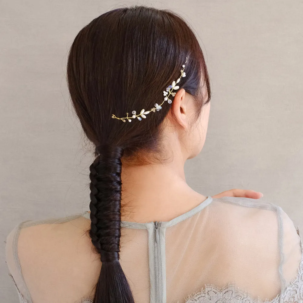Pearl and Crystal Vine Headpiece