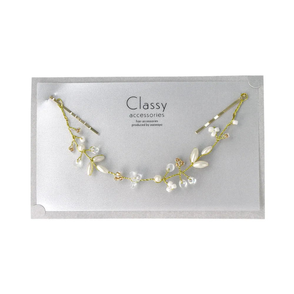 Pearl and Crystal Vine Headpiece