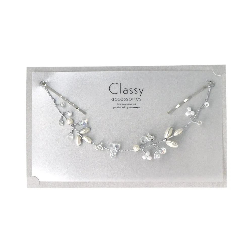 Pearl and Crystal Vine Headpiece