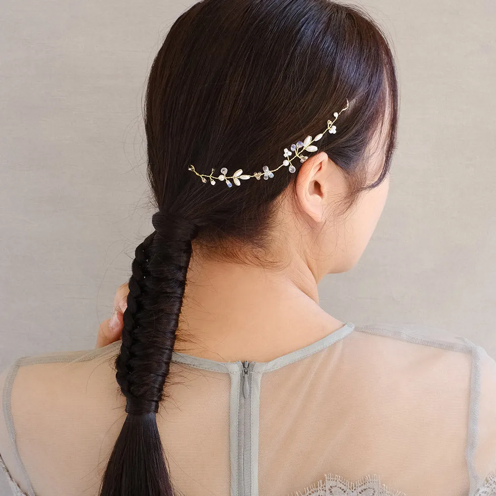 Pearl and Crystal Vine Headpiece
