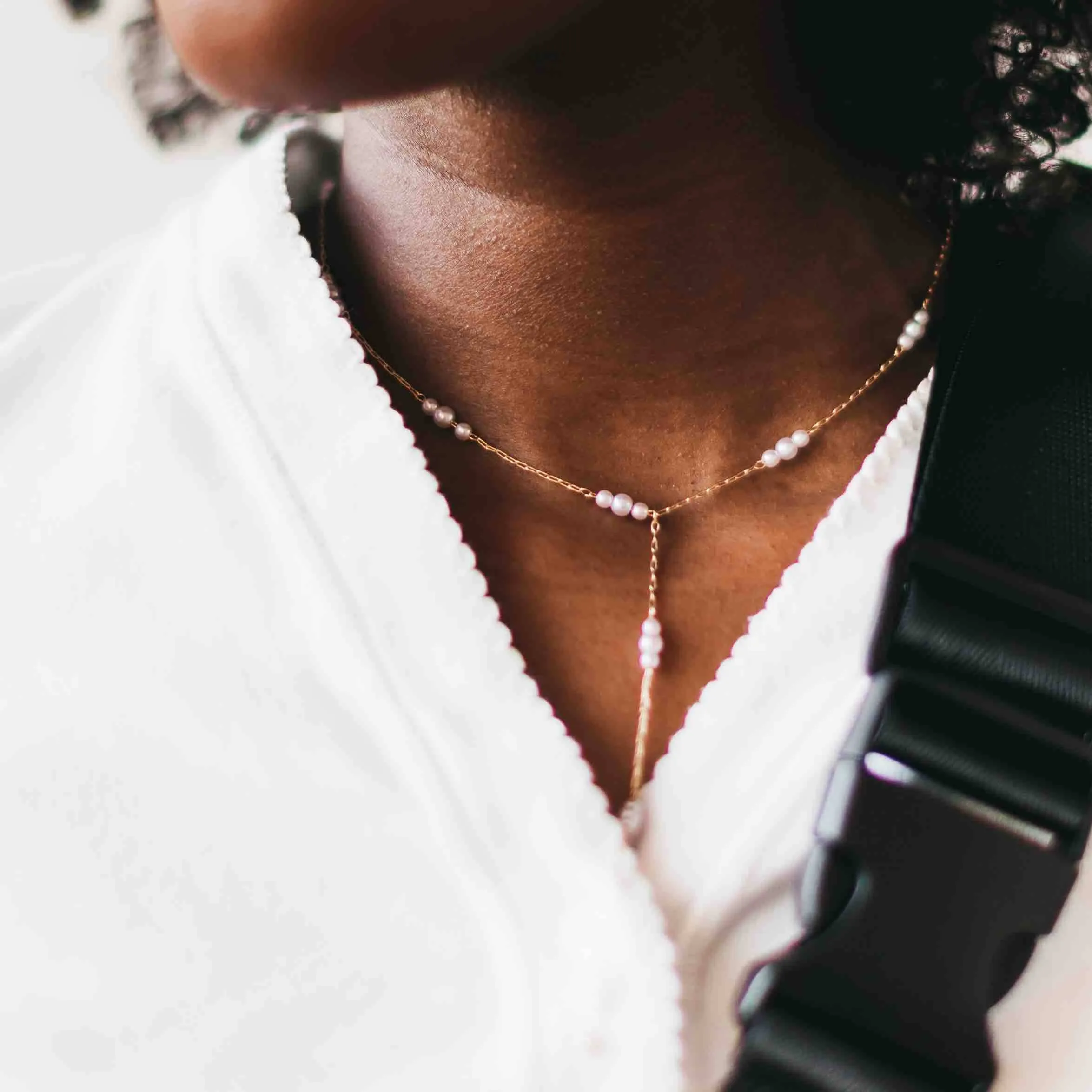 Pearly Satisfaction Y Drop Necklace - Preorder