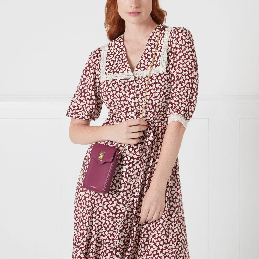 PEONY LEATHER RITA CROSSBODY MINI BAG
