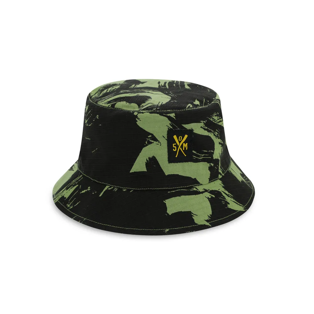 " RETROFUTURE BASIC " Bucket Hat Military Camo