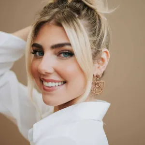 Rattan Half Moon Earrings