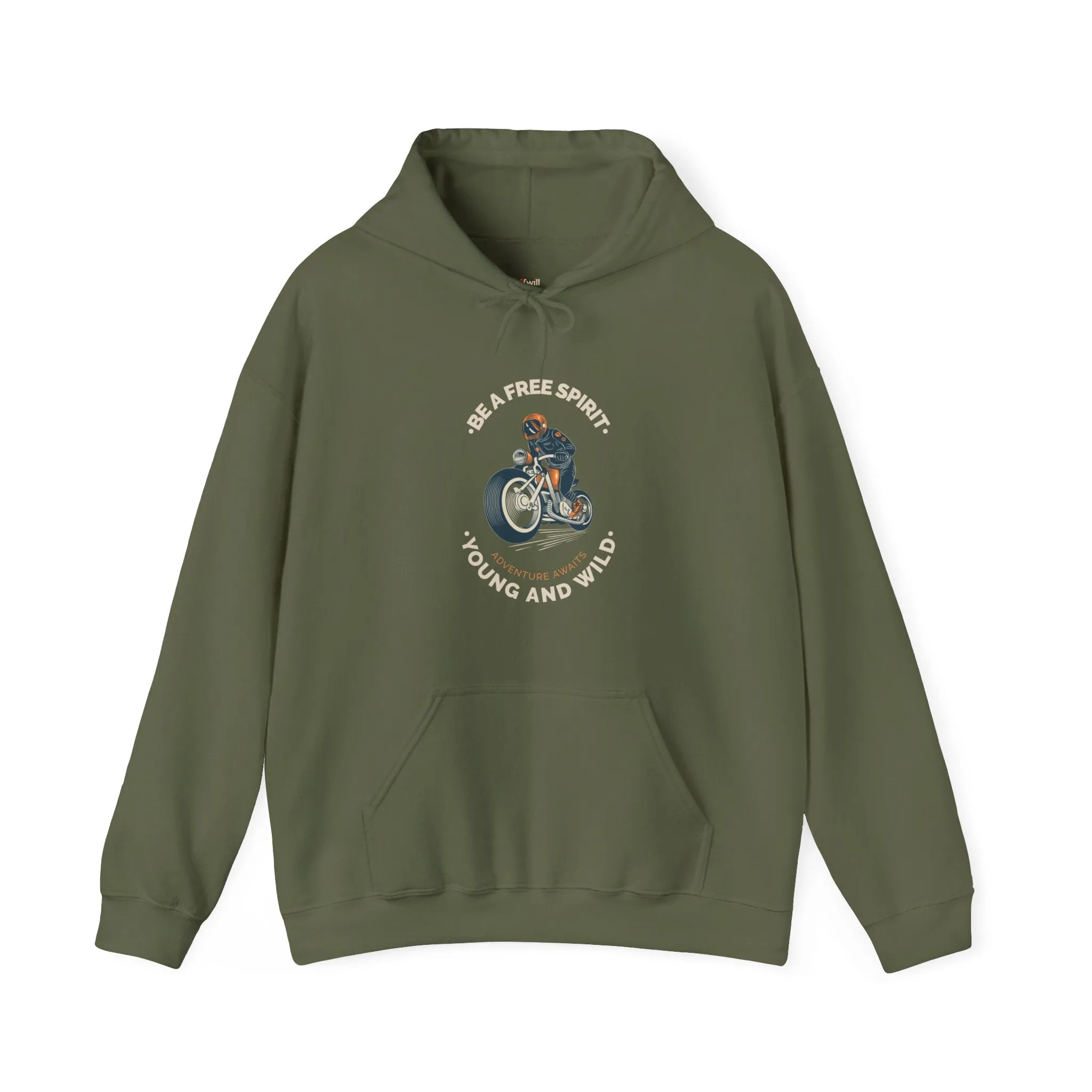 Retro Free Spirit Biker Hoodie