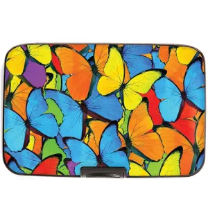 RFID Secure Armored Wallet Butterflies