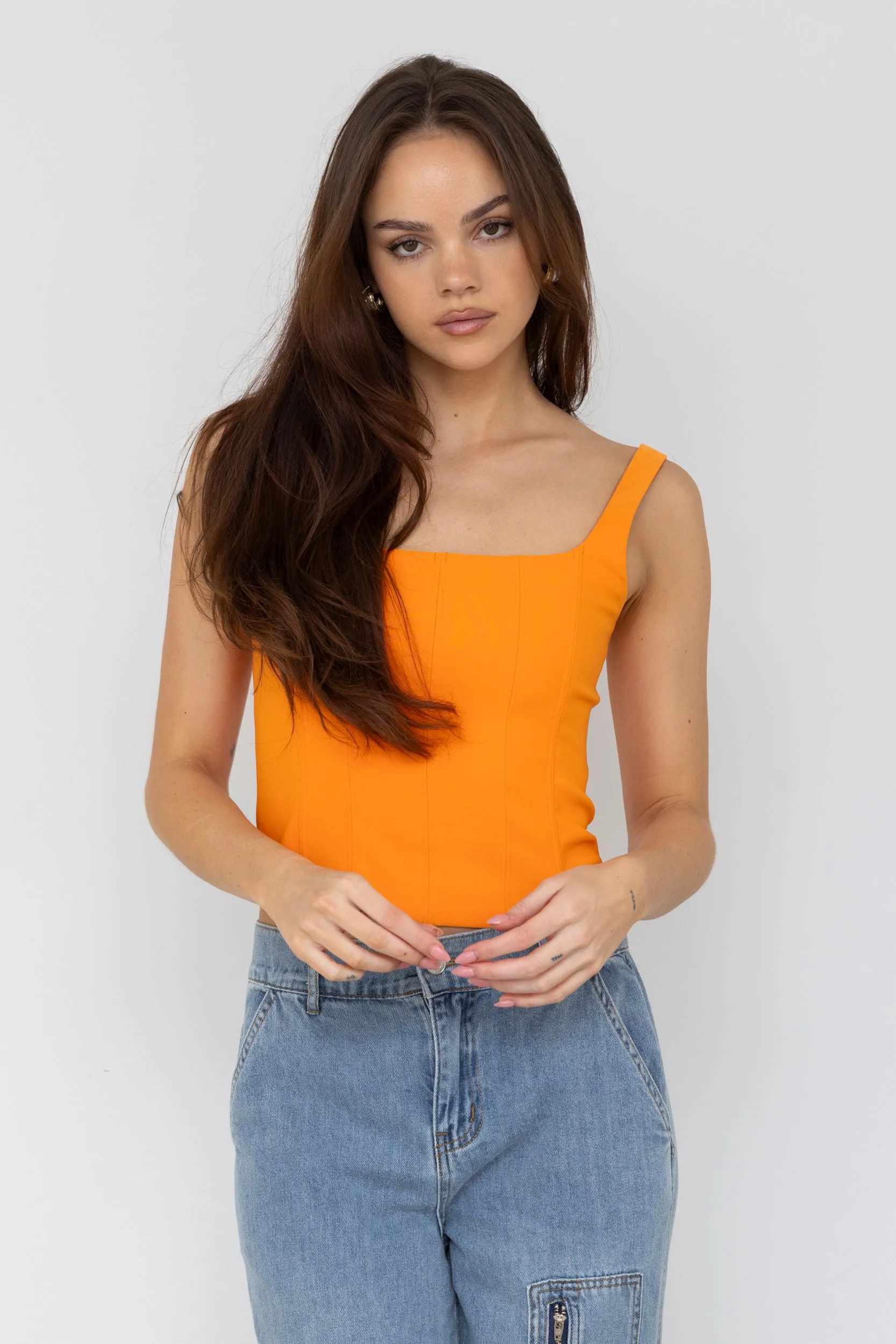 SALE - Lewis Ribbed Cropped Top