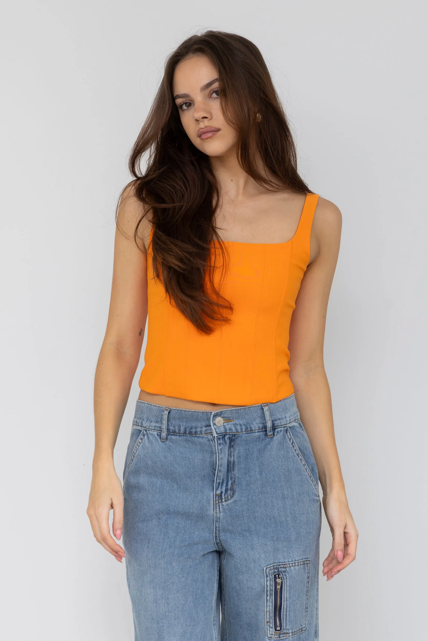 SALE - Lewis Ribbed Cropped Top