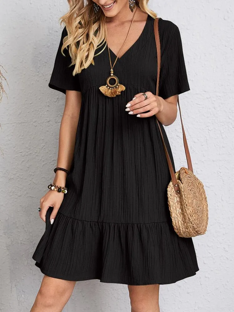 Seaside Lace-Up Dress