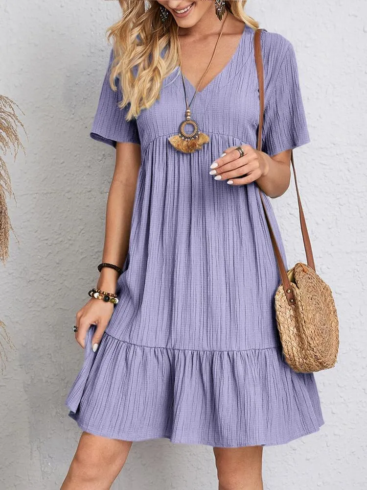 Seaside Lace-Up Dress
