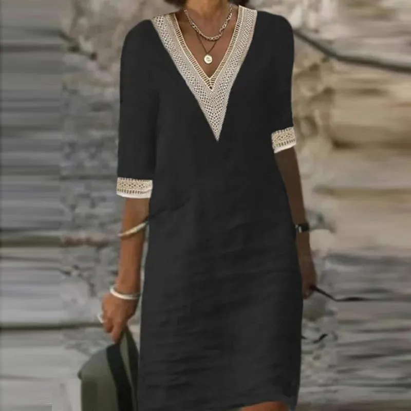 Seaside Lace-Up Dress