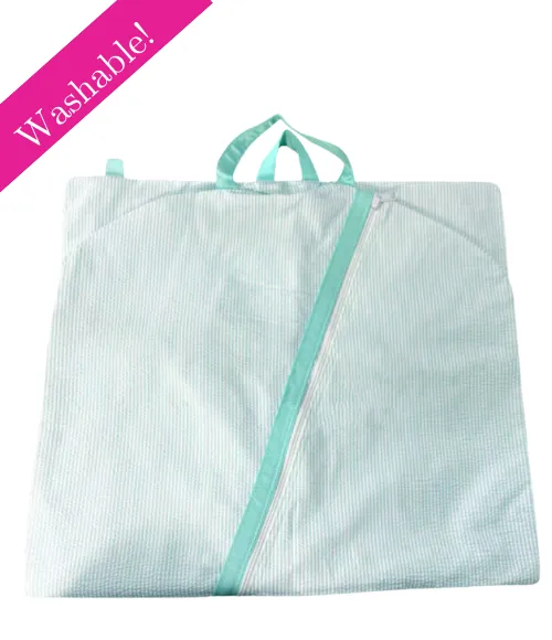 Seersucker Hanging Garment Bag