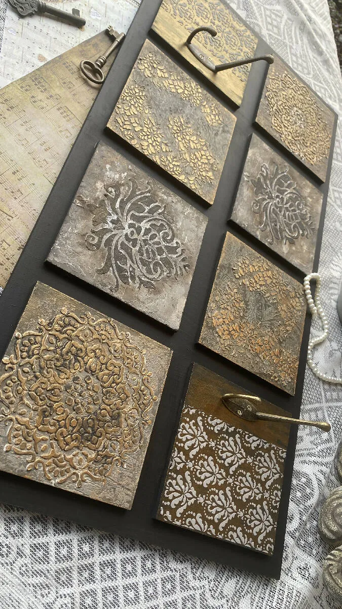 Shabby Chic Elegant Key Hanger Panel