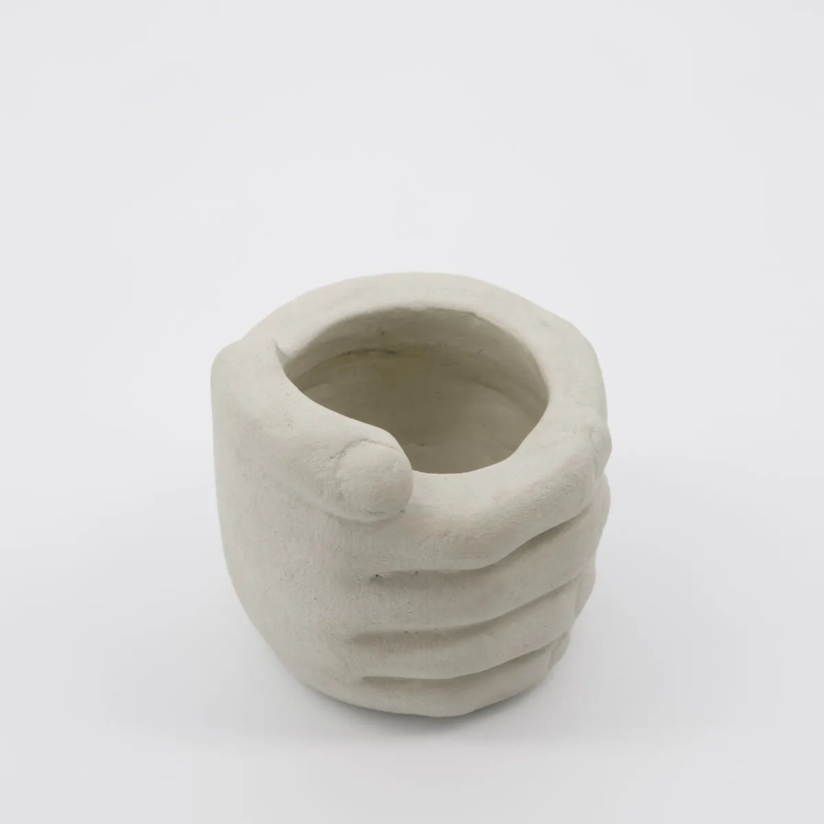 Small Earthenware Hands Storage Pot