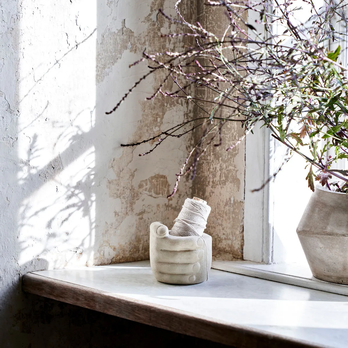 Small Earthenware Hands Storage Pot