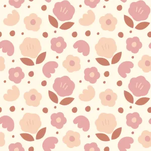 Sonny Retro Floral Wallpaper