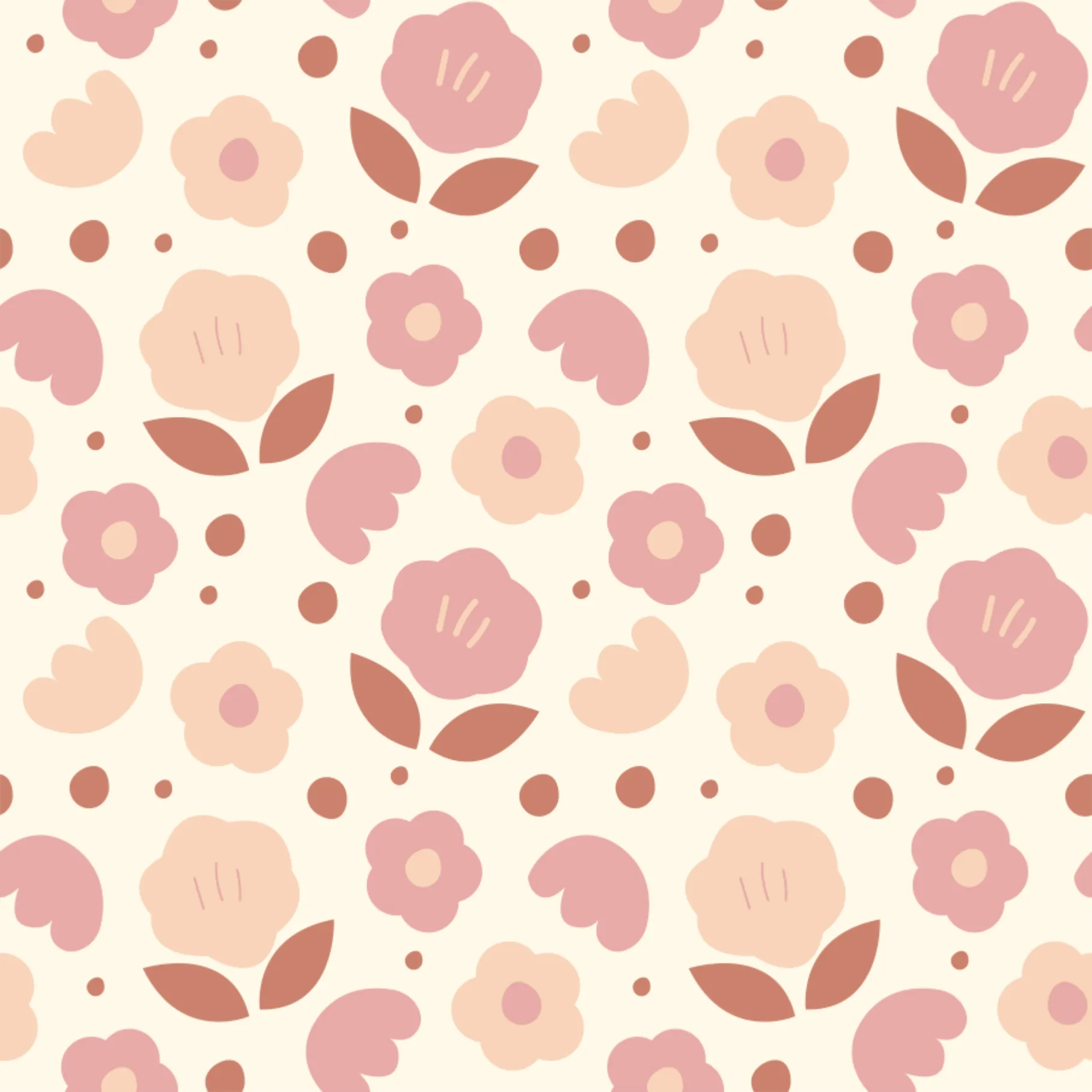 Sonny Retro Floral Wallpaper