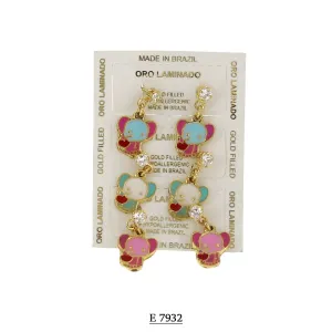 STUD EARRING PINK ELEPHANT E7932