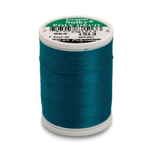 Sulky 40 Wt. Poly Deco Thread - Greens, Blues, Purples