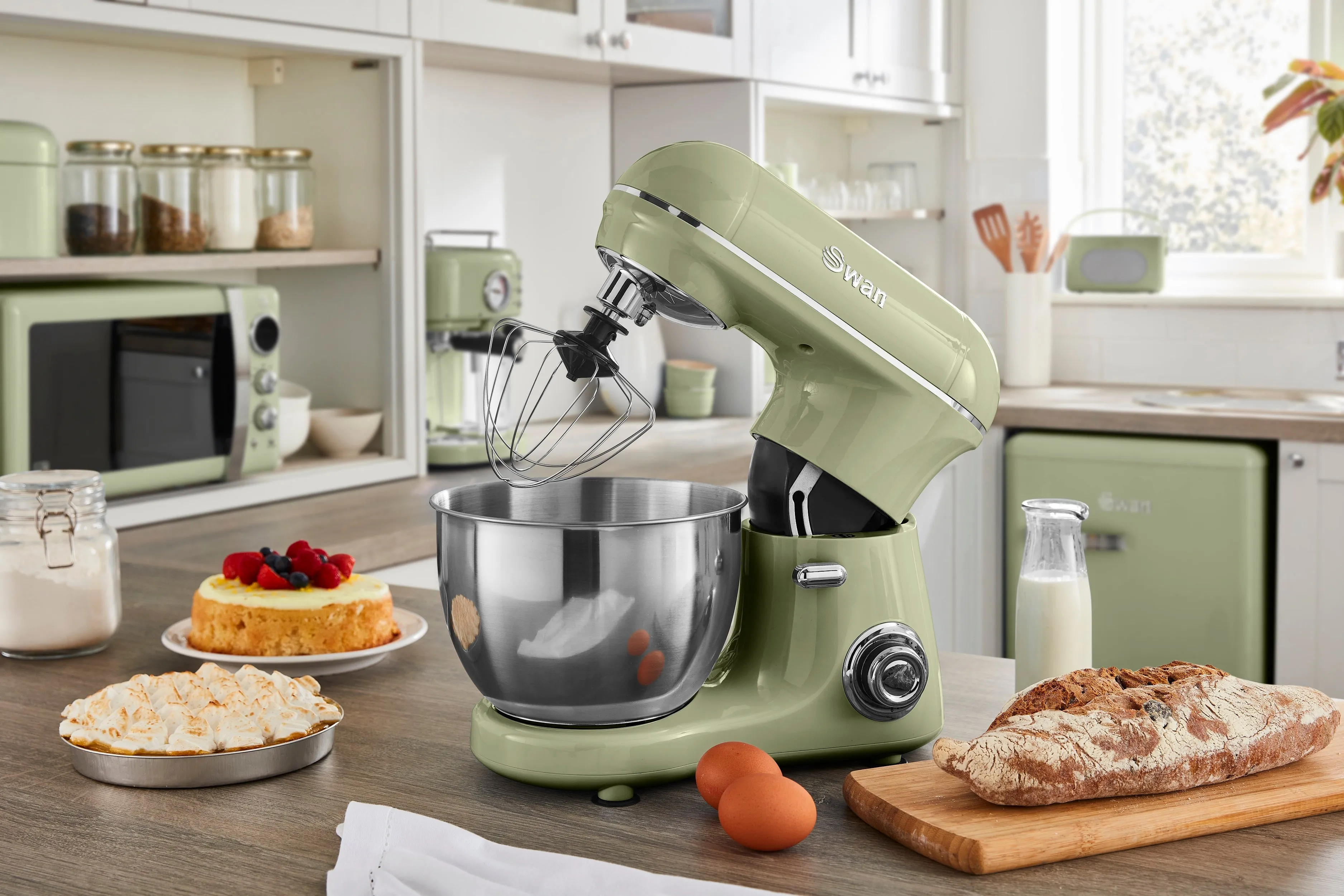 Swan 800W Retro Stand Mixer