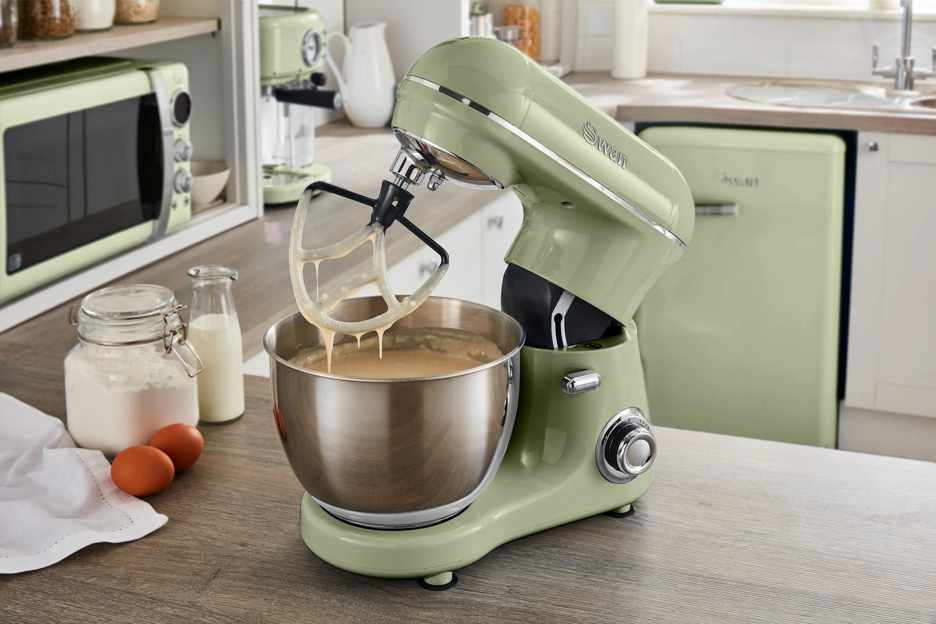 Swan 800W Retro Stand Mixer