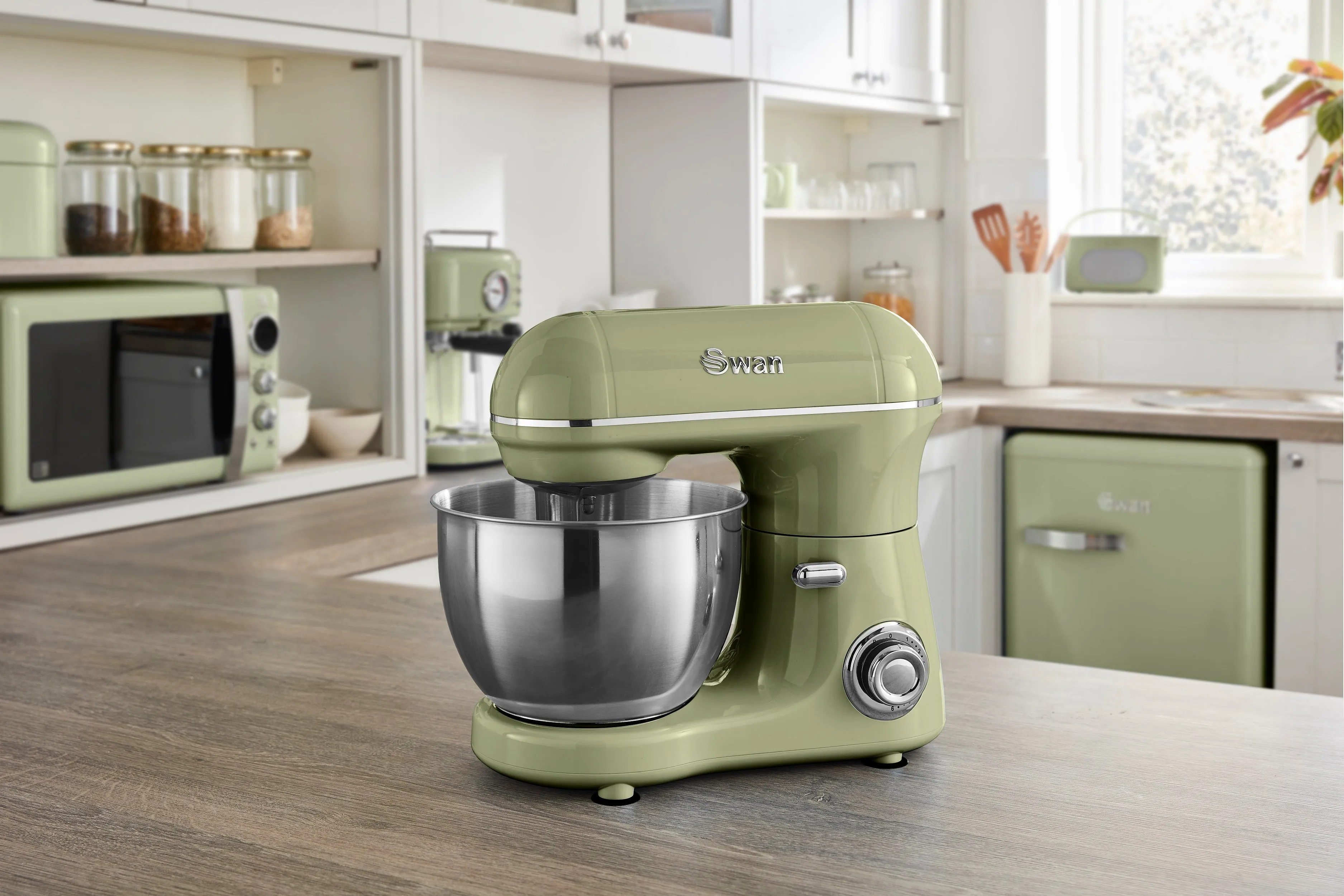 Swan 800W Retro Stand Mixer